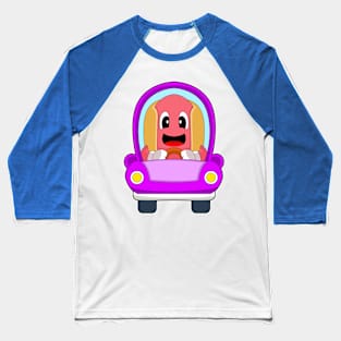 Hotdog Car Baseball T-Shirt